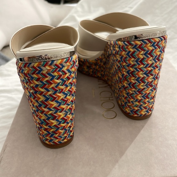 NWT jimmy choo dovina wedge size 37 - Picture 4 of 6